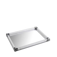 Espiel XAS126 crystal tray with mirror 35x25x4cm - outlet