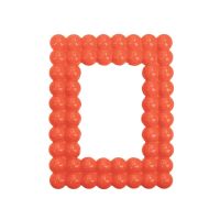 Brandani 51630 orange polyresin photo frame 10x15sm