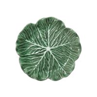 Brandani 51672 Vegan leaf green porcelain serving plate