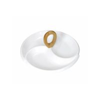 Brandani 52973 Stuzzica porcelain/bamboo starter dish