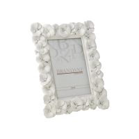 Brandani 53355 white polyresin primrose photo frame 10x15sm