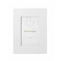 Brandani 59212 Lingotto white polyresin photo frame 10x15sm