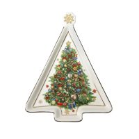 Brandani 89917 Christmas tree with star serving plate