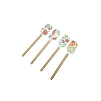 Brandani 51290 removable silicone spatula with wooden handle