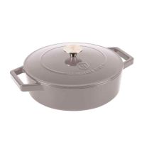 Berlinger Haus BH6527 Taupe cast iron shallow pot 26cm