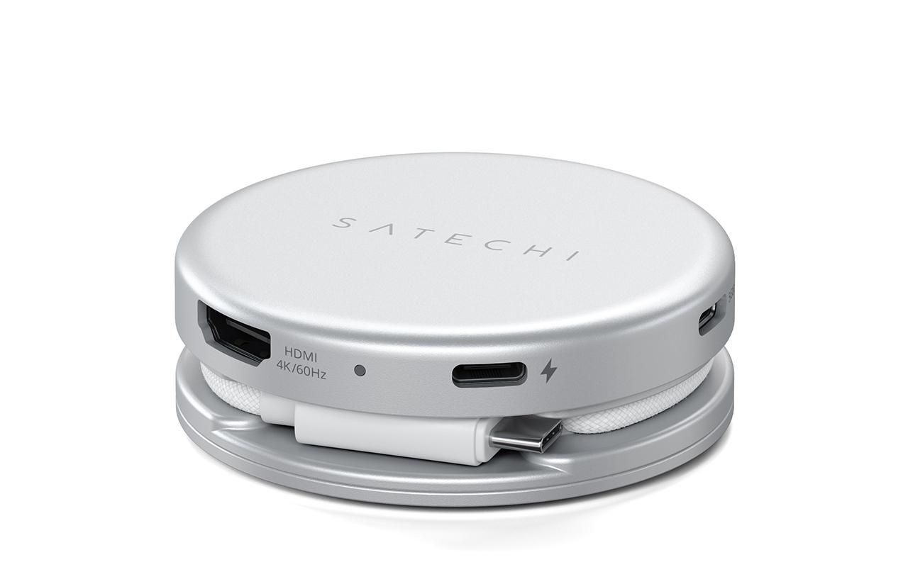 Satechi OnTheGo 5 in 1 Multiport Adapter, Silver /ST-POTG5S
