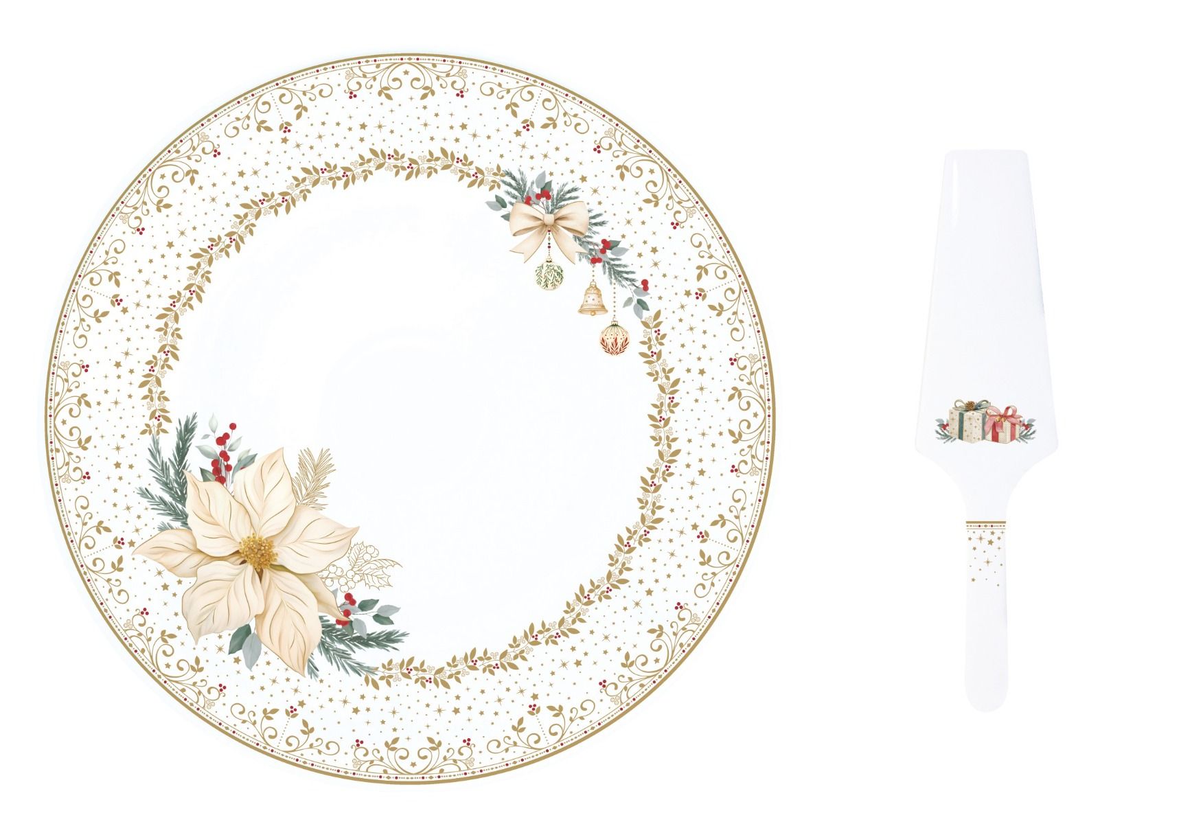 Easy life 1112/WHEL porcelain cake serving set 32sm