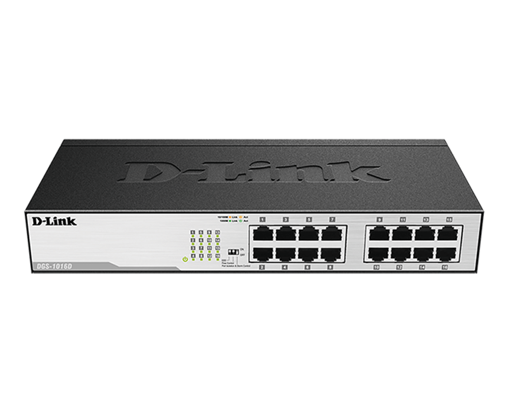 D-Link DGS-1016D 16x1000Base-T, metal case