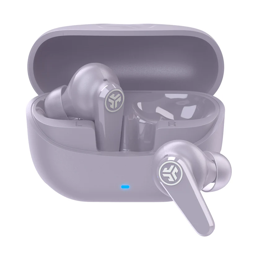 JLab Go Pods ANC True Wireless Earbuds, Lilac (IEUEBGOPODSRLLC124)