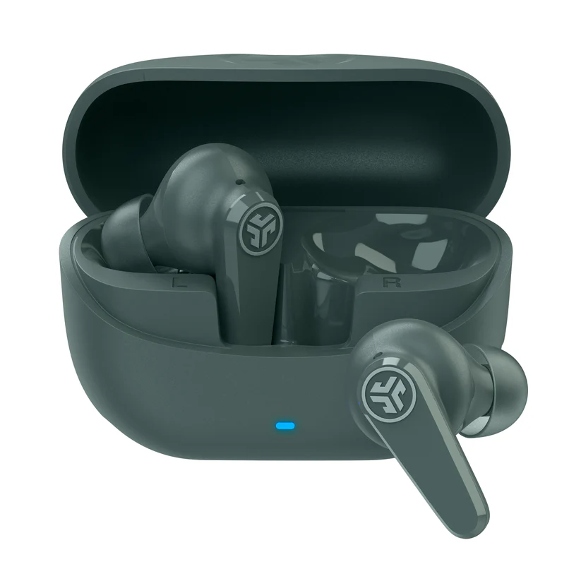 JLab Go Pods ANC True Wireless Earbuds, Sage (IEUEBGOPODSRSGE124)