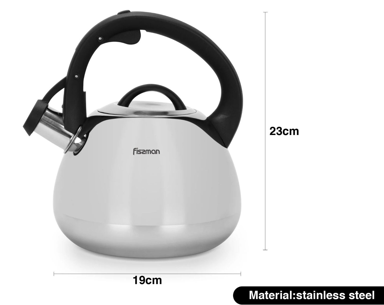 Fissman 5973 AQUARIUS stainless steel kettle 2.5l