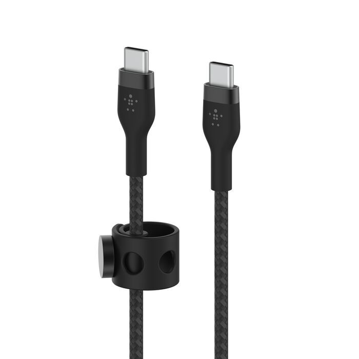 Belkin USB-C to USB-C Braided Silicone Cable, 1M, Black /CAB011BT1MBK