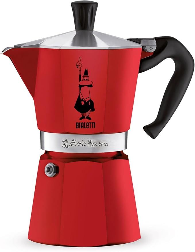 Bialetti Moka Express Red 6 cups - Zigzag