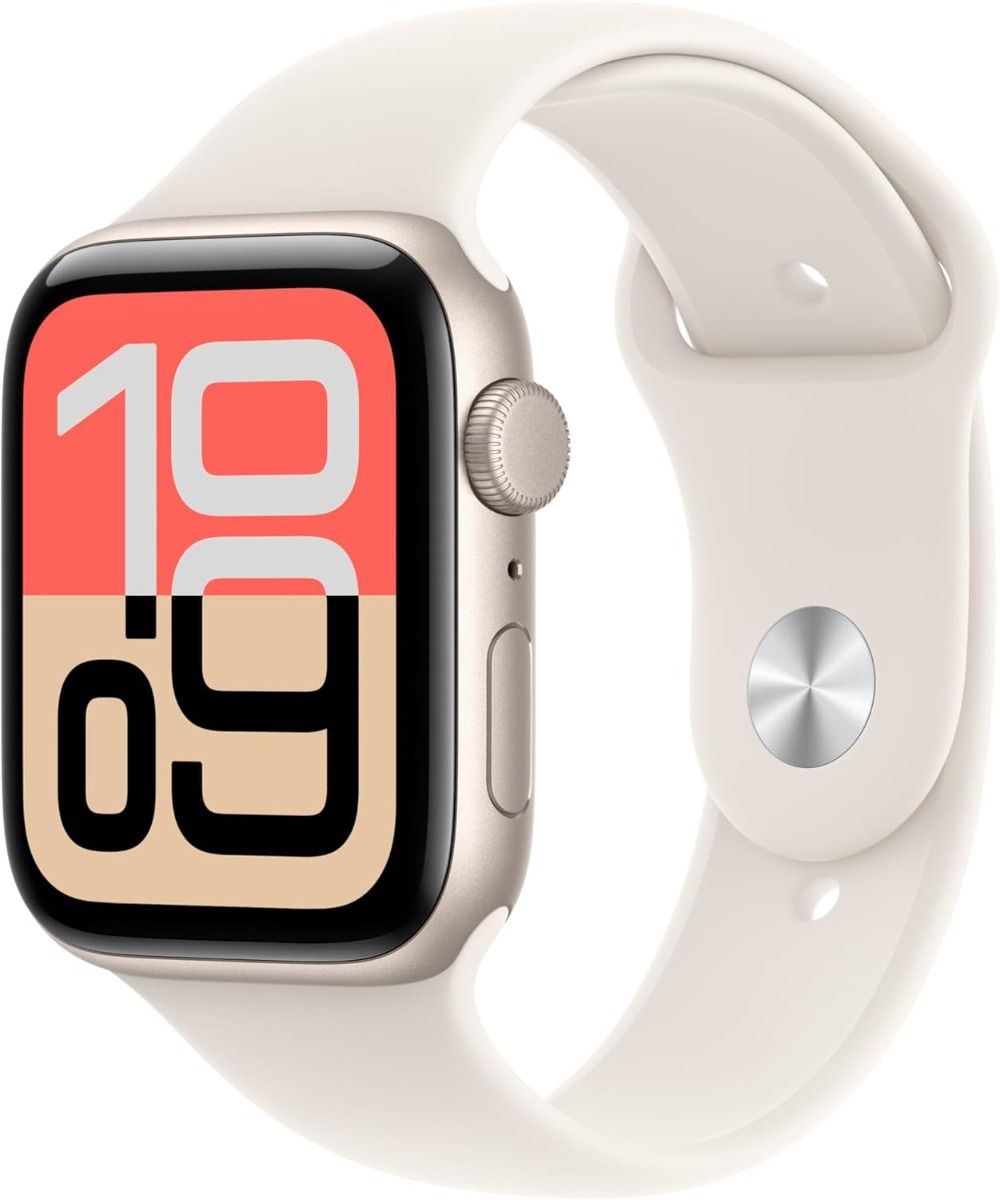 Apple Watch SE 3 GPS 44mm Starlight, Starlight Sport Band - S/M /MEHG4