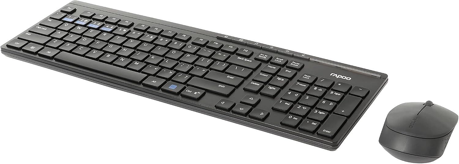 Hama Rapoo "8100M" Wireless Multi-Mode Deskset, Black (192935)