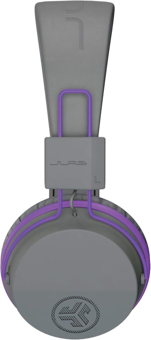JLab JBuddies Studio Kids Wireless, Grey/Purple (IEUHBSTUDIORGRYPRPL4)