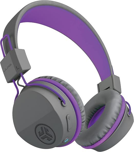 JLab JBuddies Studio Kids Wireless, Grey/Purple (IEUHBSTUDIORGRYPRPL4)