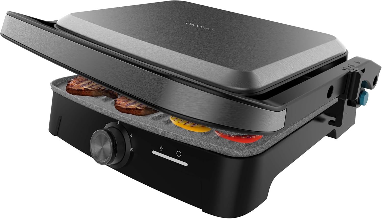 Cecotec A01_EU01_117516 Rock'nGrill 2000 Full open Electric grill
