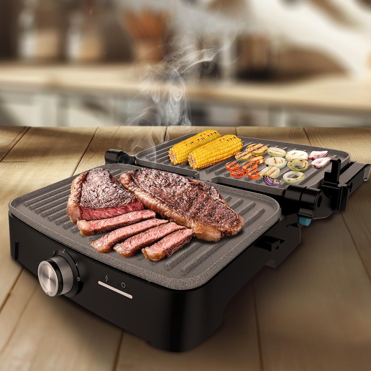 Cecotec A01_EU01_117516 Rock'nGrill 2000 Full open Electric grill