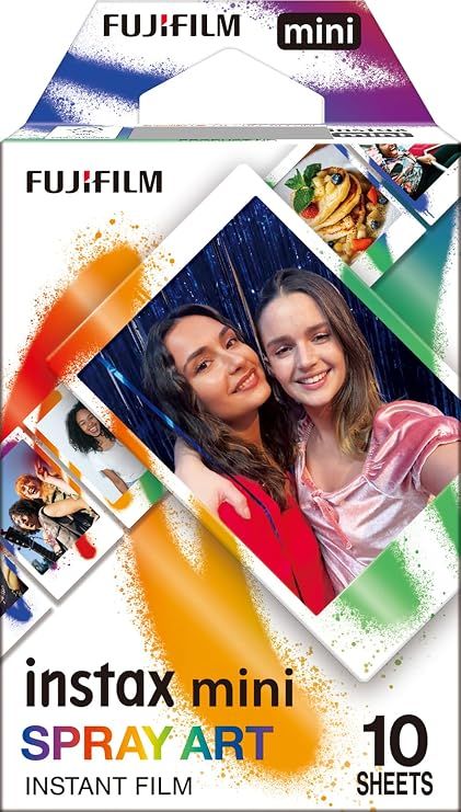 Fujifilm Instax Mini 10 Pack Designer Film Spray Art