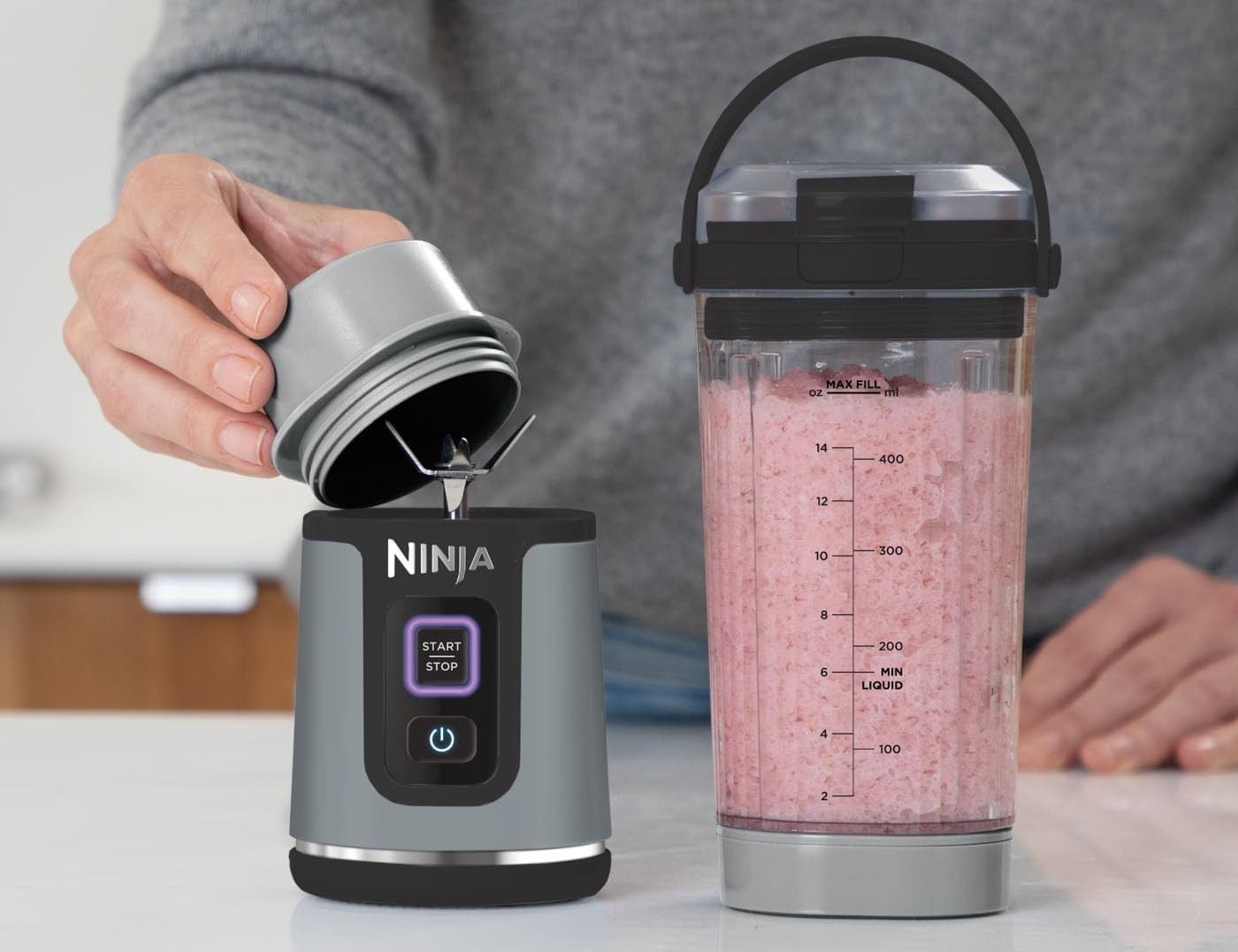Ninja BC151EUCR Portable Blast Blender,530ml - outlet
