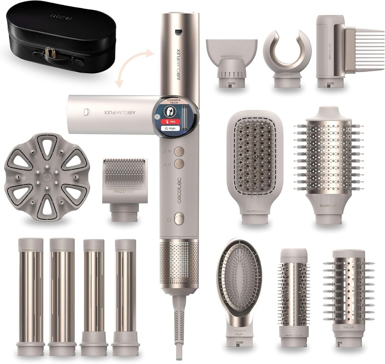 Cecotec A01_EU01_114727 AirGlisse 14in1 Flex Champagne