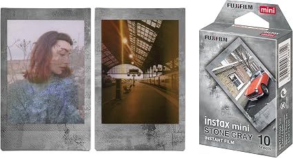 Fujifilm Instax Mini 10 Pack Designer Film Stone gray