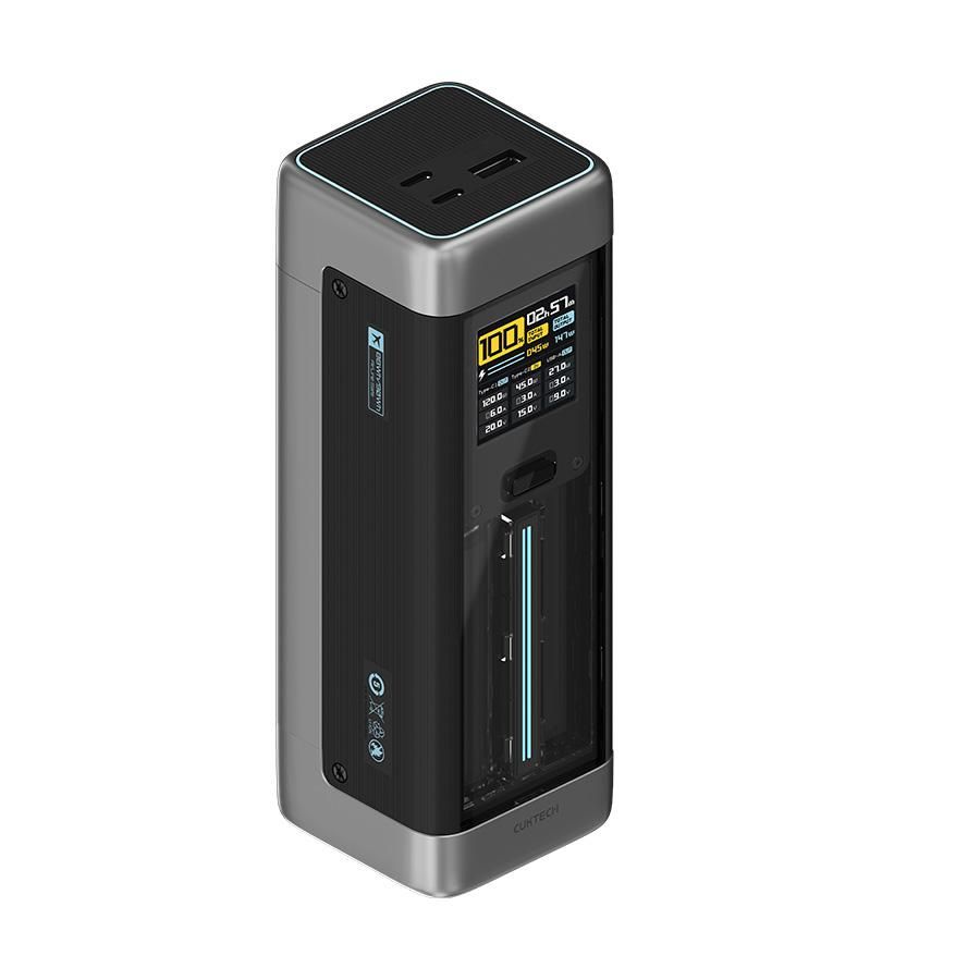 CUKTECH P23 25000mAh Power Bank, 210W, 2*Type-C, 1*USB-A