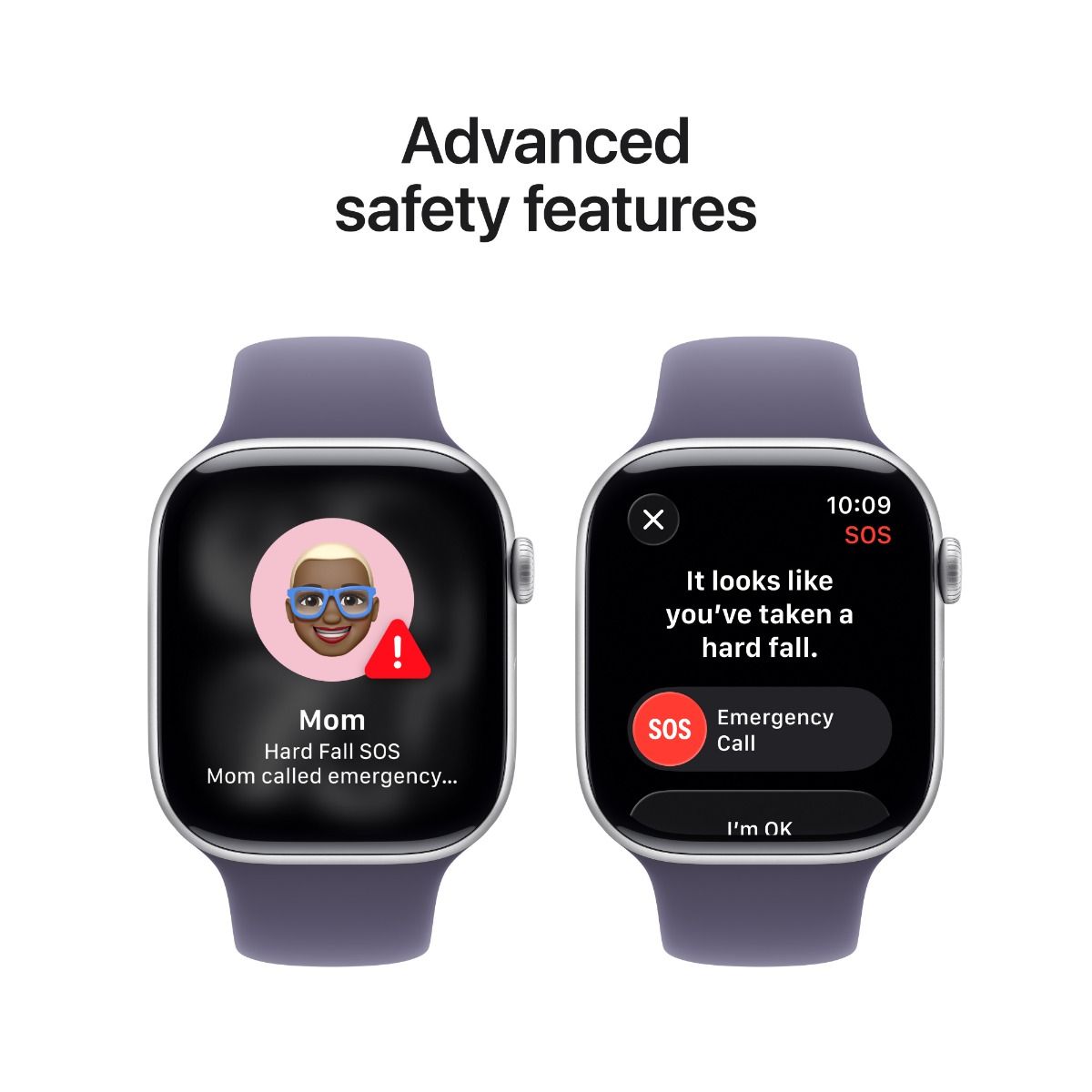 Apple Watch Series 11 GPS 46mm Silver, Purple Fog Sport Band - M/L /MEVA4RK/A