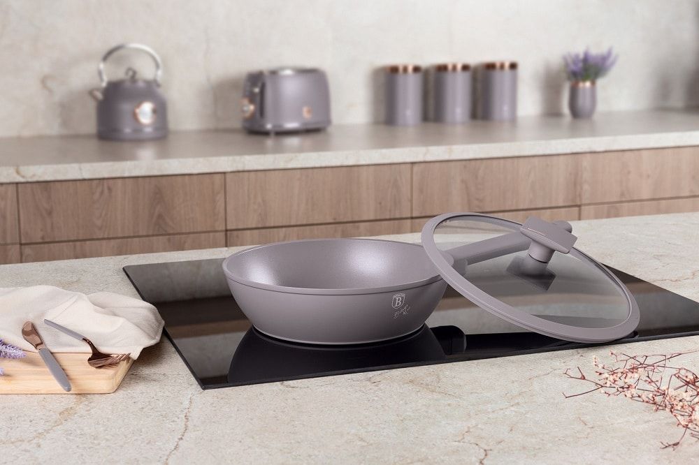 Berlinger Haus BH8092 Taupe fry pan with lid 24cm