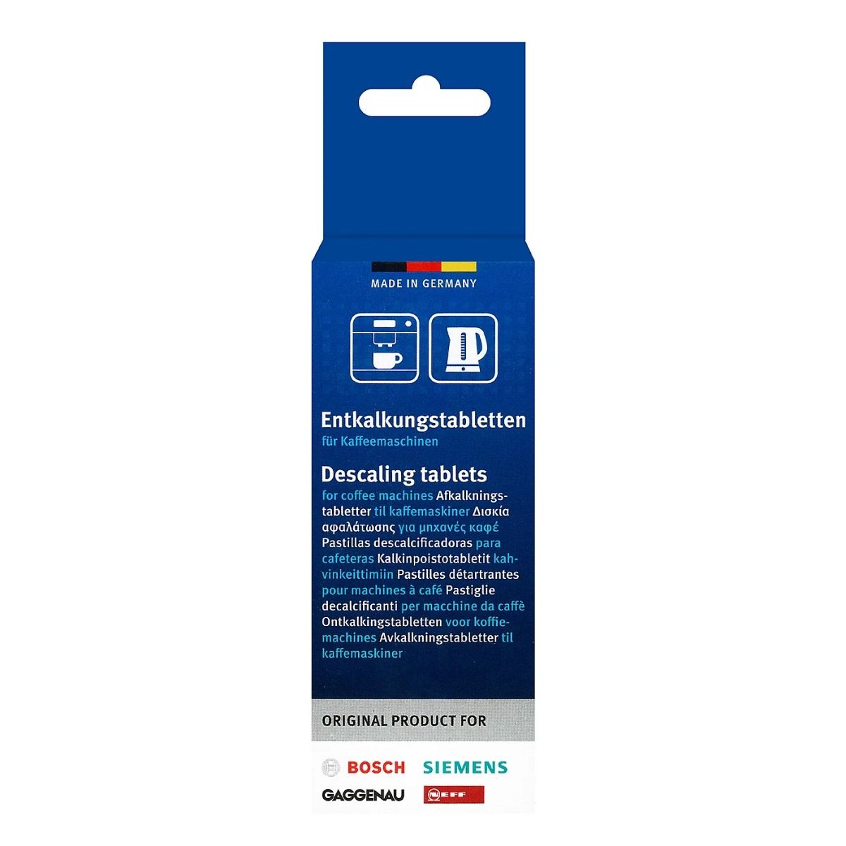 Bosch 00312453 Descaling tablets for coffee machines and kettles