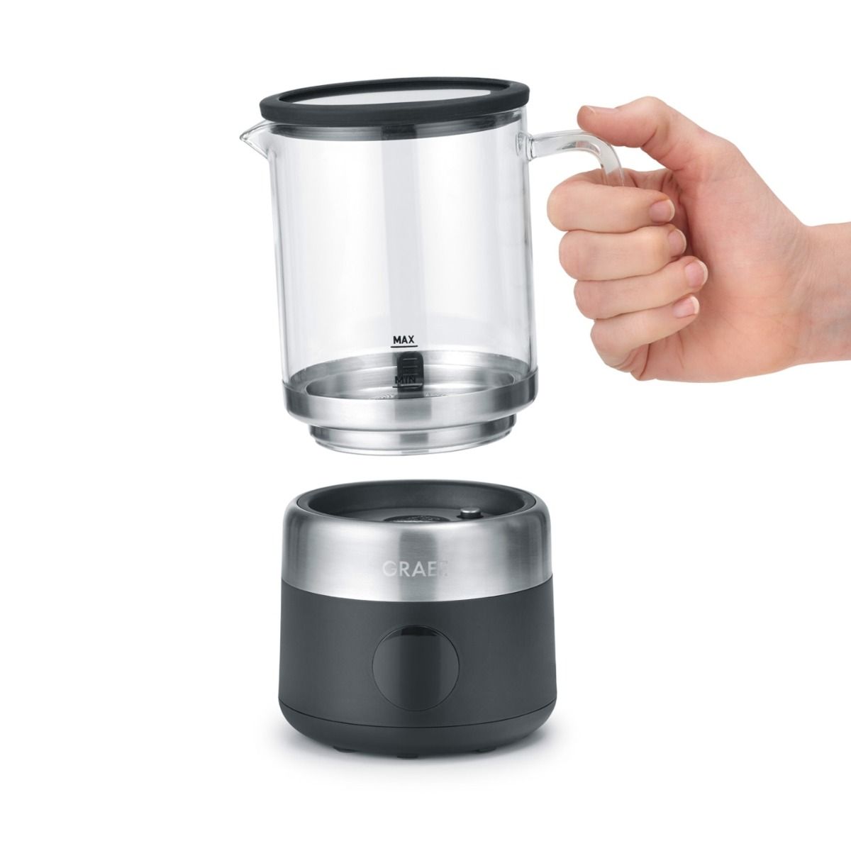 Graef MS802EU Glass milk frother black