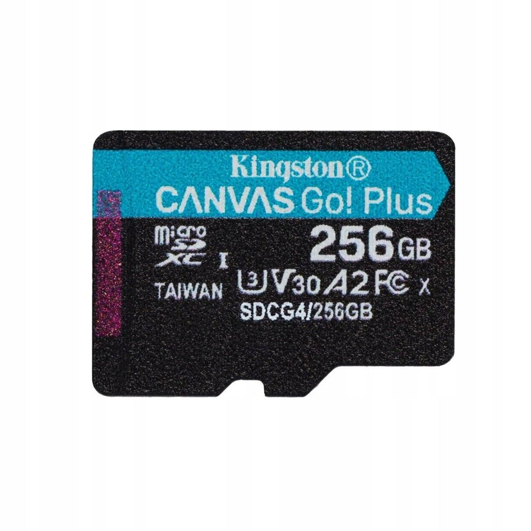 Kingston Canvas Go Plus microSD Memory Card 256GB (SDCG4/256GB)