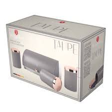 Berlinger Haus BH6834 Taupe bread box + 3 container set
