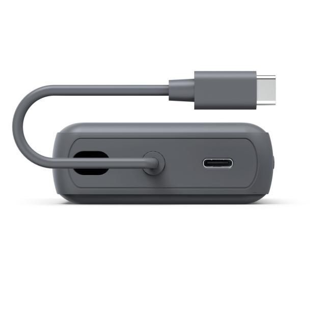 Hama “Travel” Power Pack with Cable, 10000mAh, 2 Outputs: 2x USB-C, Anthracite /201739