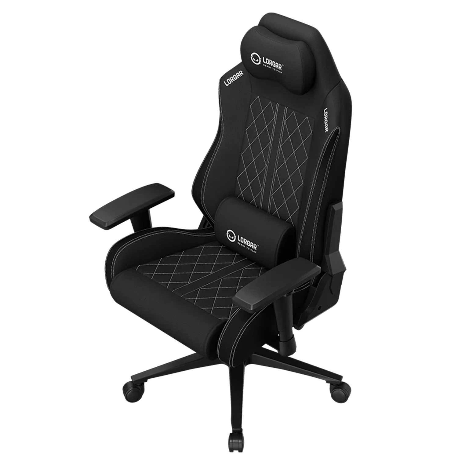 Lorgar CHA41, Gaming Chair, Black/White /LRG-CHA41-BK-WH