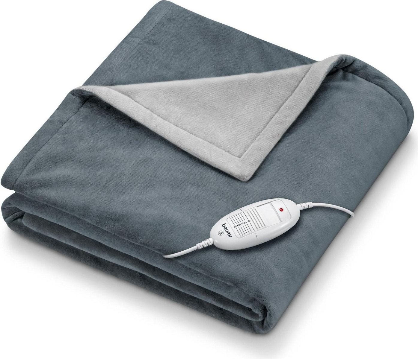 Beurer HD75 heated blanket cosy dark grey