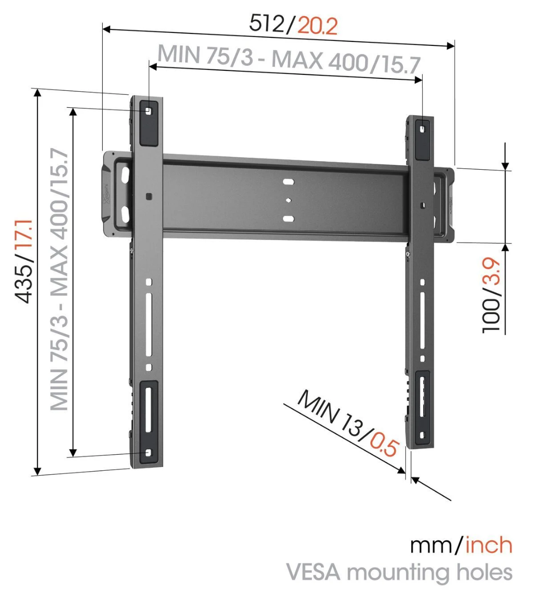 Vogel's TVM 5505 FIXED MOUNT MEDIUM