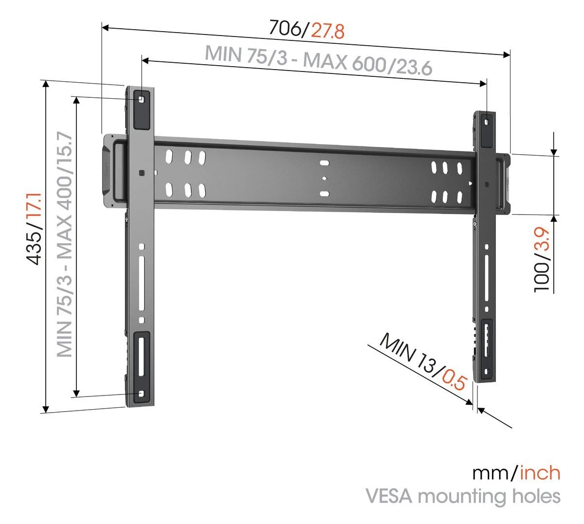 Vogel's TVM 5705 FIXED MOUNT LARGE
