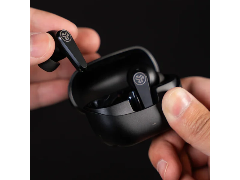 JLab Go Pods ANC True Wireless Earbuds, Black (IEUEBGOPODSRBLK124)