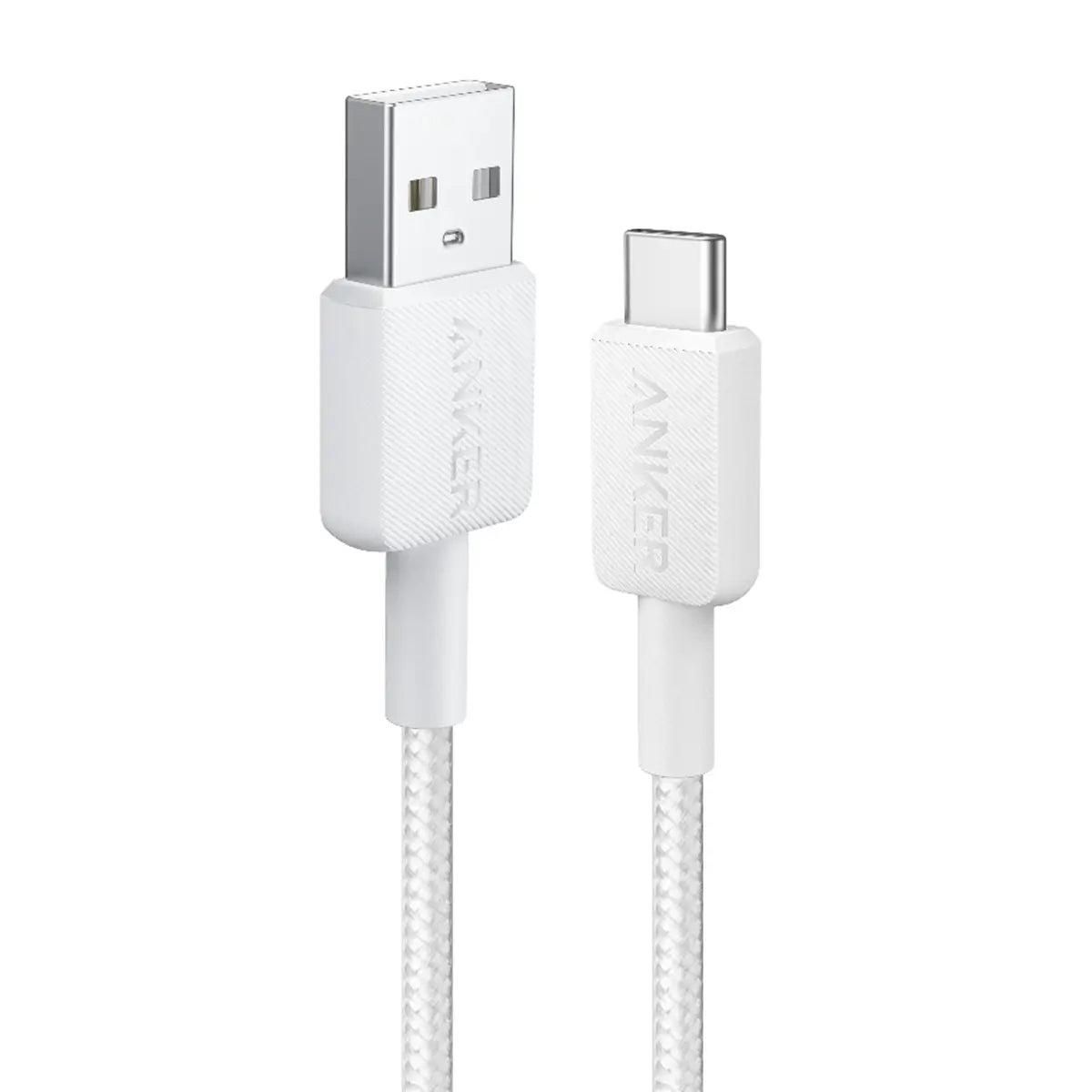 Anker USB-A to USB-C, 3ft (0.9M), White /A81H5H21