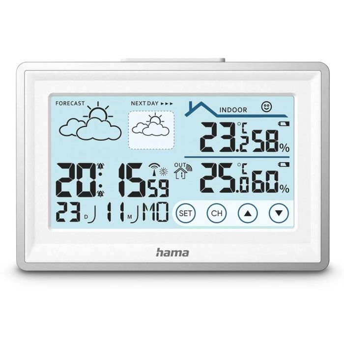 Hama "Bahamas" Weather Station with Outdoor Station, White /222228