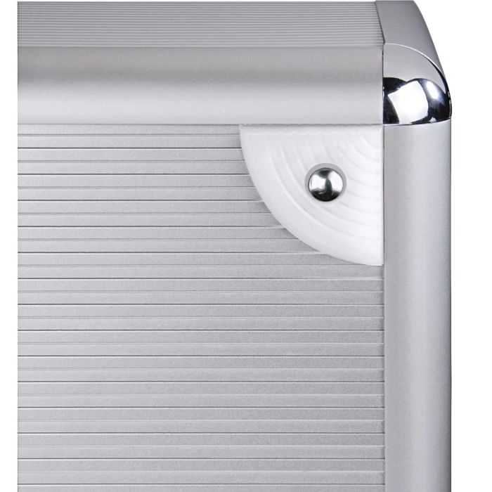 Hama 50 LP Case, Aluminium Look, silver (181435)