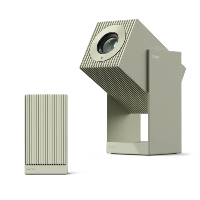 Wanbo Projector Cube 2Pro - Android 1080P 500ANSI 8W Beige Green /Cube 2Pro