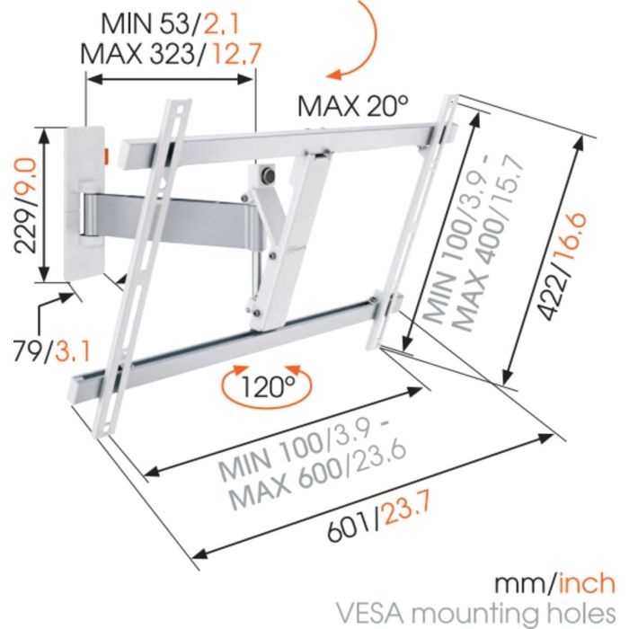 Vogel's W52081 TURN/white