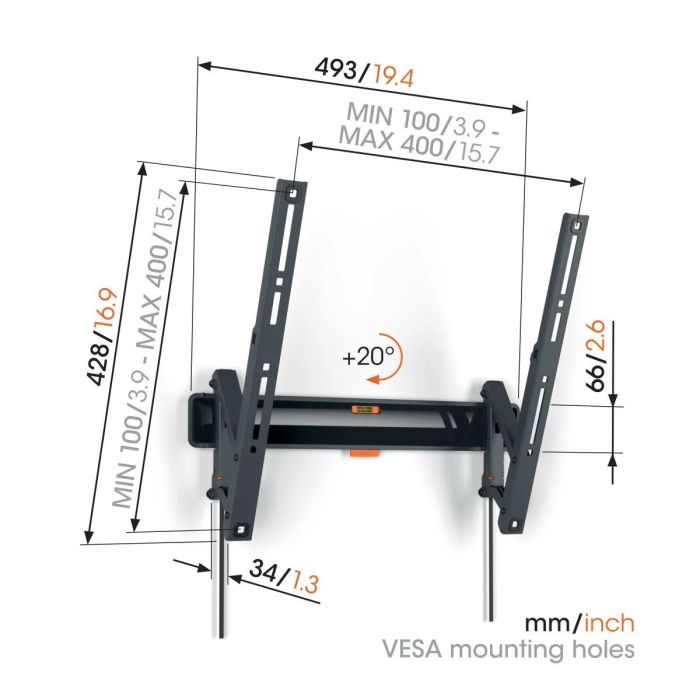 Vogel's TVM 3413 TILT MOUNT MEDIUM