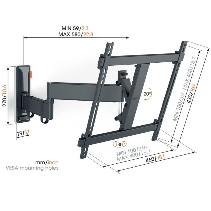 Vogel's TVM 3443 FULL MOTION+ MEDIUM WALL MOUNT