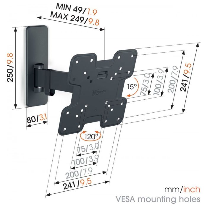 Vogel's TVM 1223 FULL MOTION MOUNT SMALL