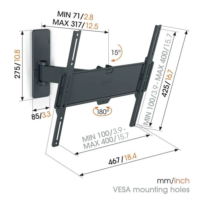 Vogel's TVM 1423 FULL MOTION MOUNT MEDIUM