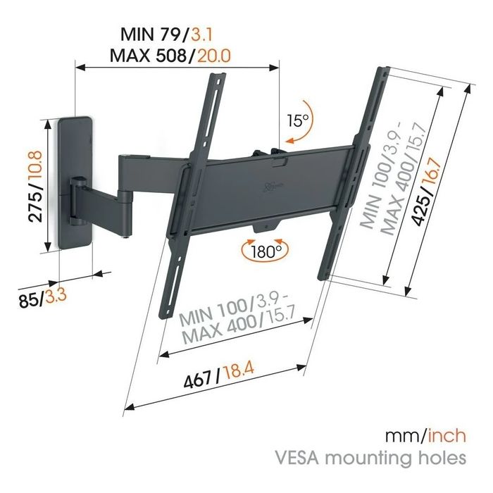 Vogel's TVM 1443 FULL MOTION MOUNT MEDIUM